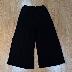 THREE BIRDS NEST Its A Breeze Wide Leg Pants - Black - XL